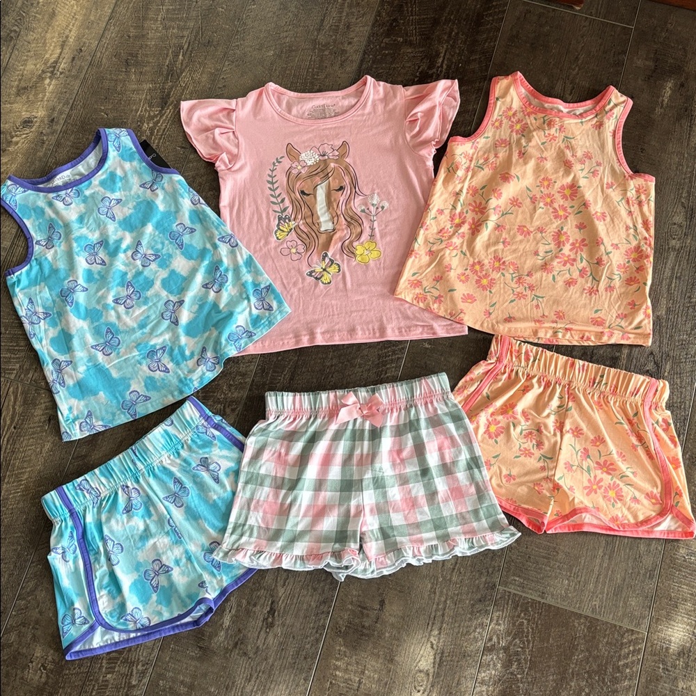 Lot of Cuddl Duds 3 Pajama Sets size 7/8